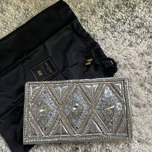 Balmain x hm jeweled clutch